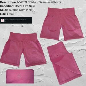 NVGTN Contour Seamless Shorts
Small
Barely worn, like new
Color: Bubble Gum Pink